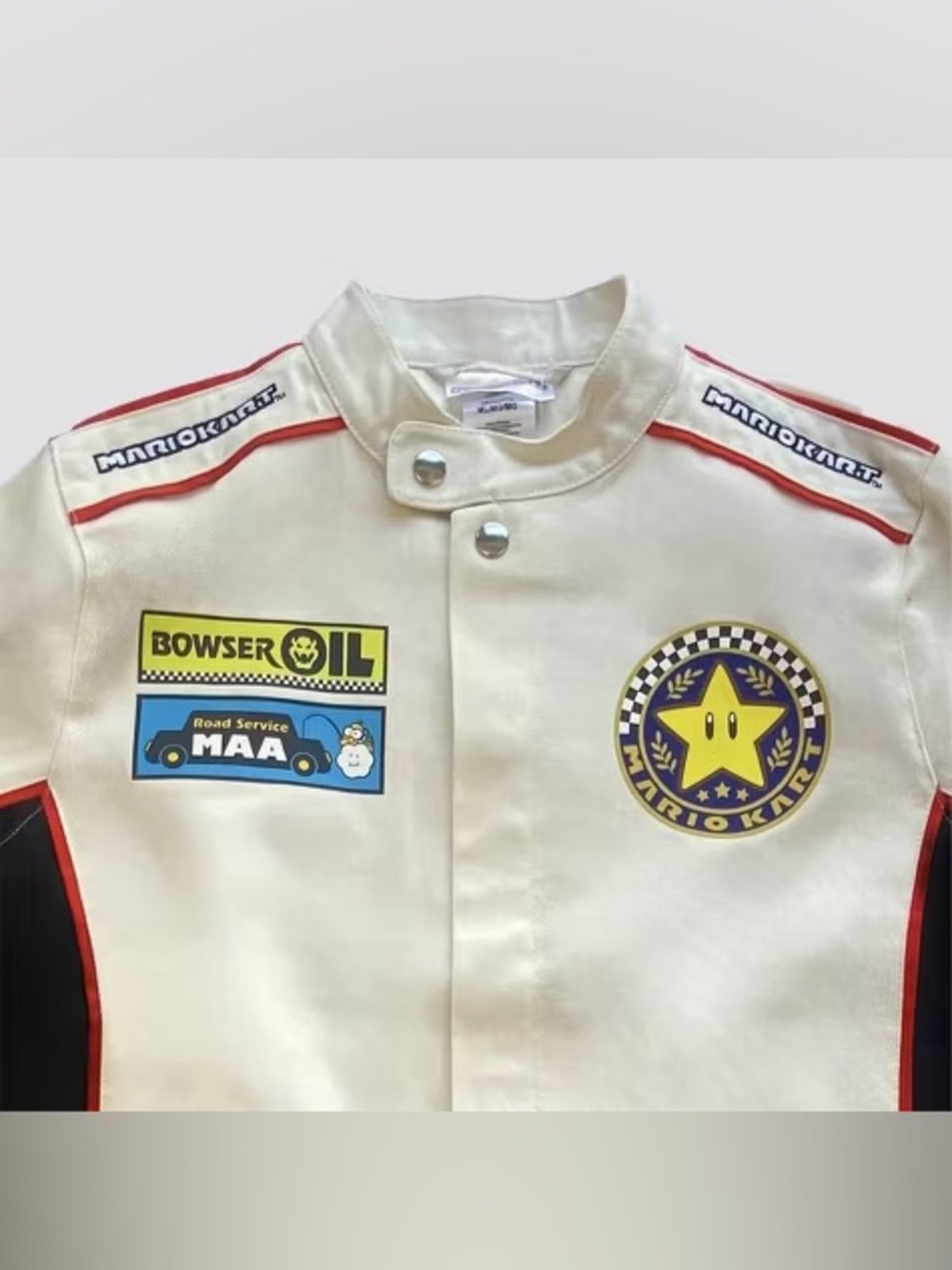 MARIOKART NEW Canvas Racing Jacket -Egret - M - Picture 3 of 7